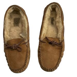 UGG 5612 Chestnut Dakota Suede Leather Slip On Slipper Size 8
